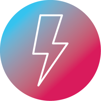 Icon displays a thunder icon