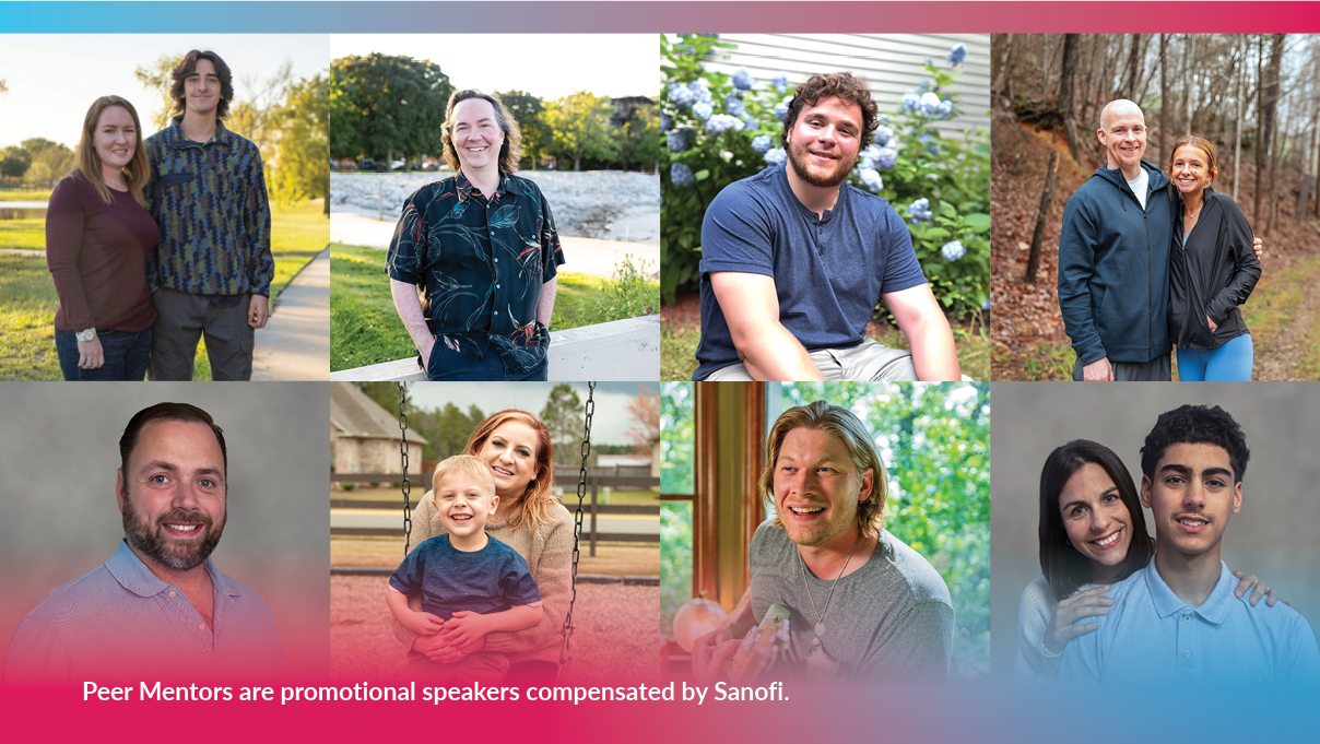 ALTUVIIIO Peer Mentors Bonnie, AJ, David, Daniel, Derek, Brooklynn, Brad, Ashley (and her son Harrison), Chayse, Allison, and Emilio
