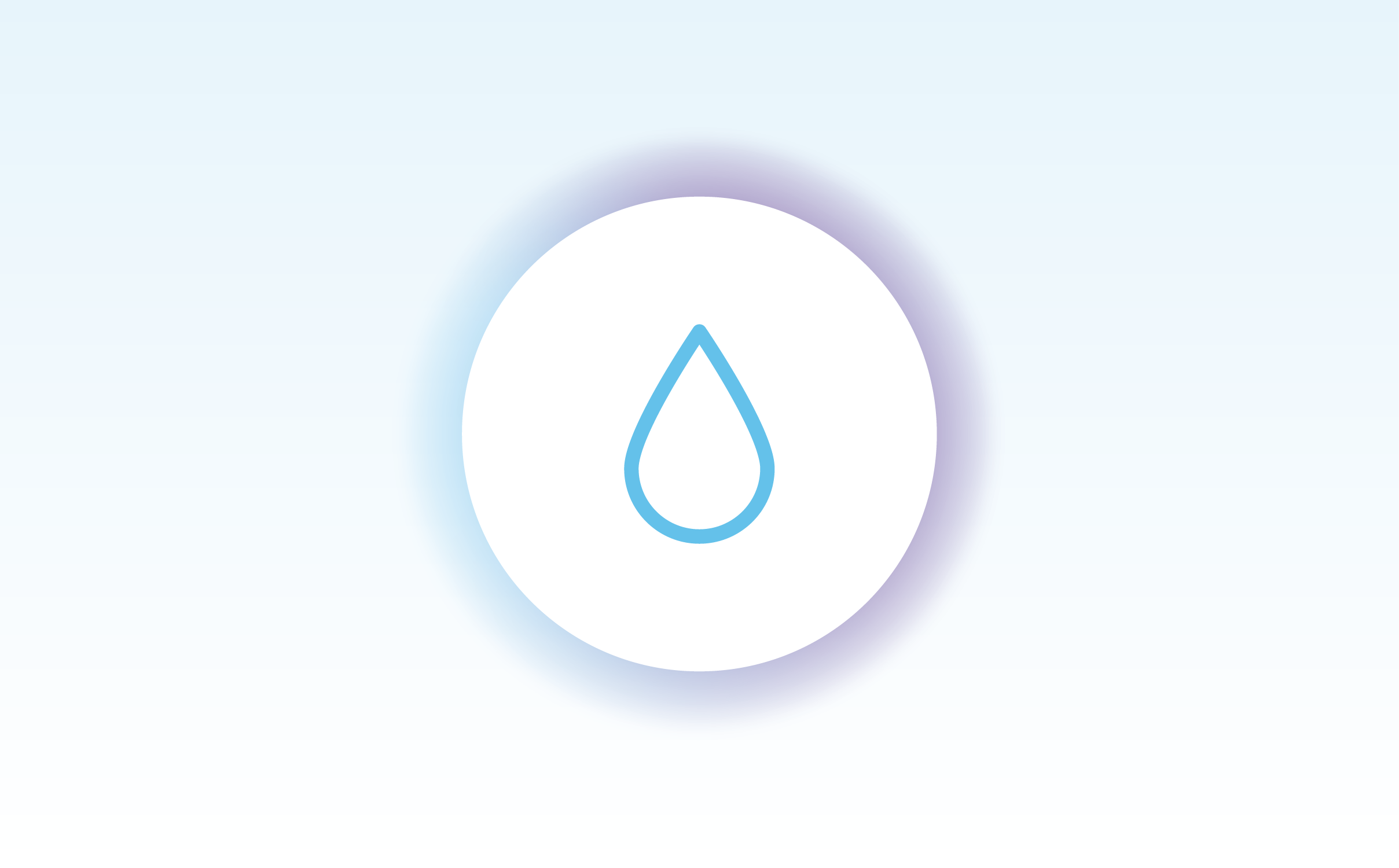 Teal outlined blood droplet