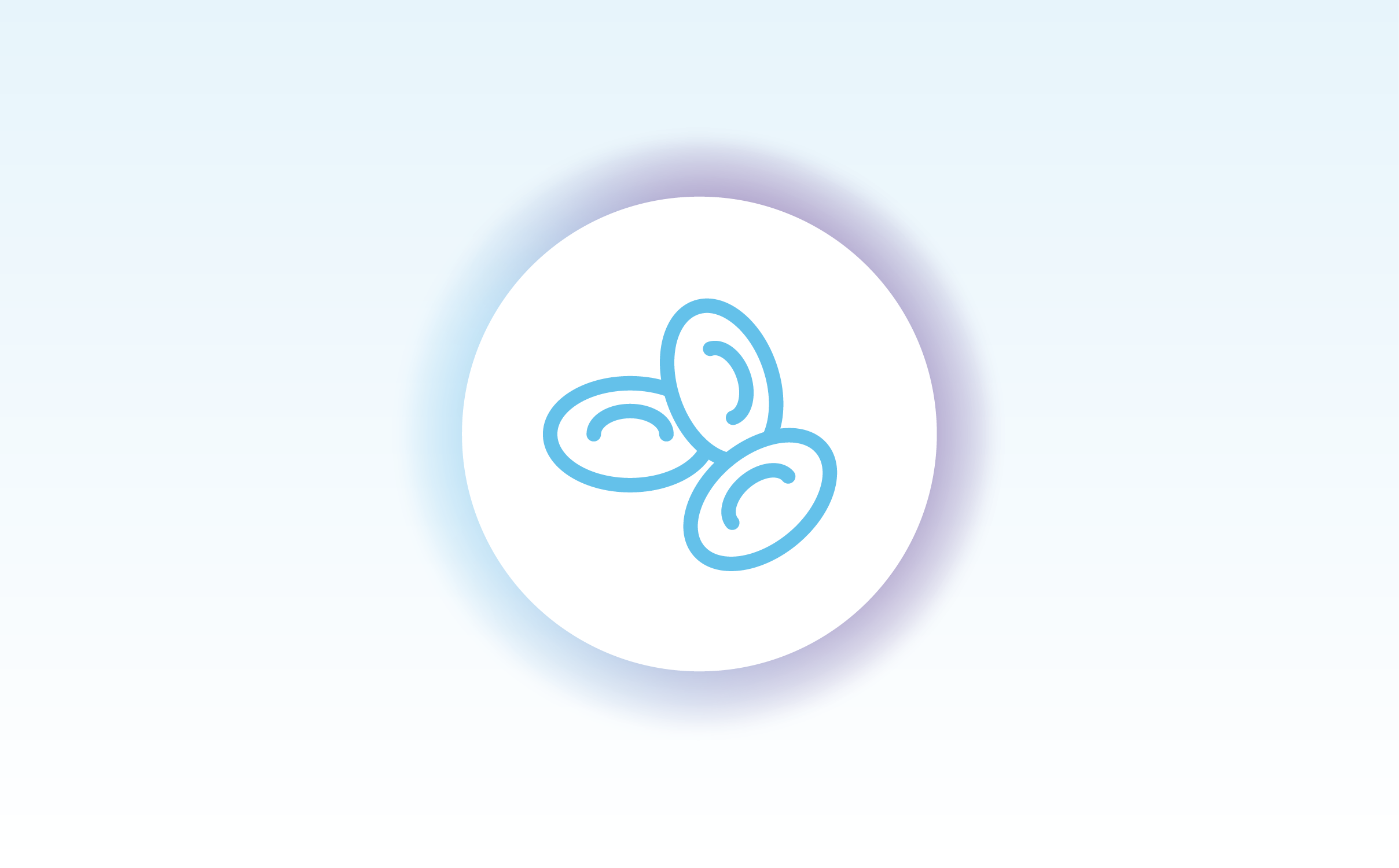 Teal outlined blood cells graphic