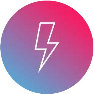 Icon displays a thunder icon