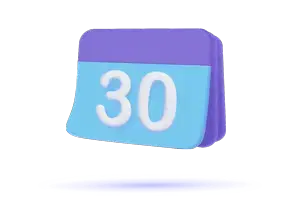 Calendar icon displaying number 30